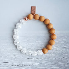Load image into Gallery viewer, CRACKLE CLEAR QUARTZ + CEDARWOOD