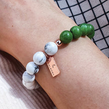 Load image into Gallery viewer, NEPHRITE JADE + HOWLITE