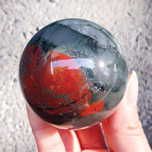 Load image into Gallery viewer, AFRICAN BLOODSTONE WITH PYRITE SPHERE