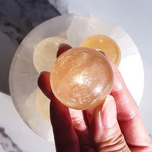 Load image into Gallery viewer, OPTICAL HONEY CALCITE SPHERES