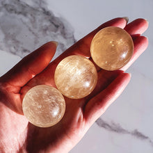 Load image into Gallery viewer, OPTICAL HONEY CALCITE SPHERES