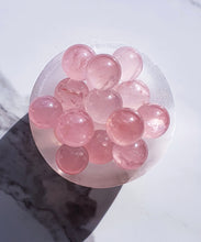 Load image into Gallery viewer, STAR ROSE QUARTZ POCKET SPHERES