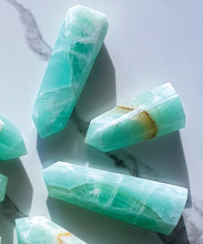 Load image into Gallery viewer, SEA FOAM GREEN CALCITE TOWERS