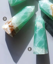Load image into Gallery viewer, SEA FOAM GREEN CALCITE TOWERS