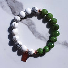 Load image into Gallery viewer, NEPHRITE JADE + HOWLITE
