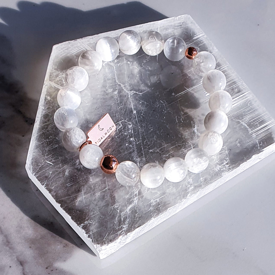 Selenite on sale crystal bracelet