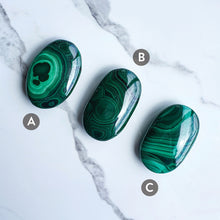 Load image into Gallery viewer, MALACHITE PALM STONES
