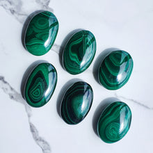 Load image into Gallery viewer, MALACHITE PALM STONES
