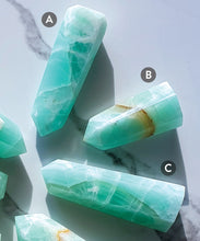 Load image into Gallery viewer, SEA FOAM GREEN CALCITE TOWERS
